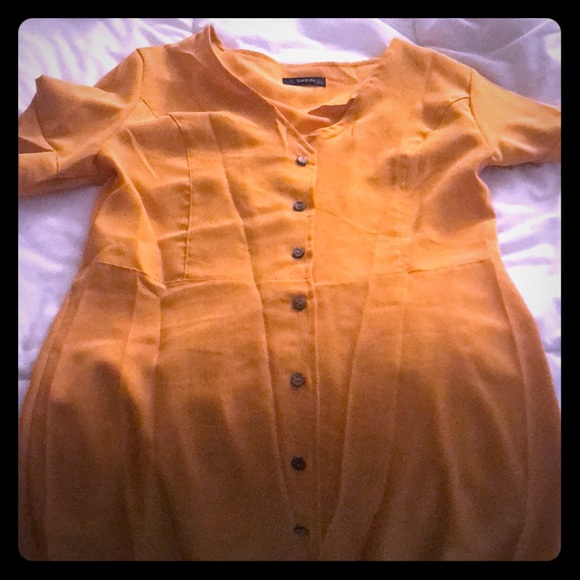 NWOT yellow SHEIN Dress - Picture 2 of 4
